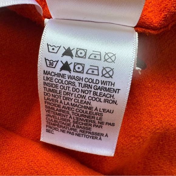 Lucky Brand Men's Top Solid Utility Cloud Soft Long Sleeve Flannel Orange Sz L - Picture 5 of 12